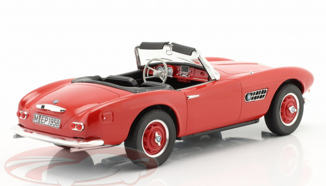 1/18 Dealer Edition 1958 BMW 507 Cabriolet (Red) Diecast Car Model