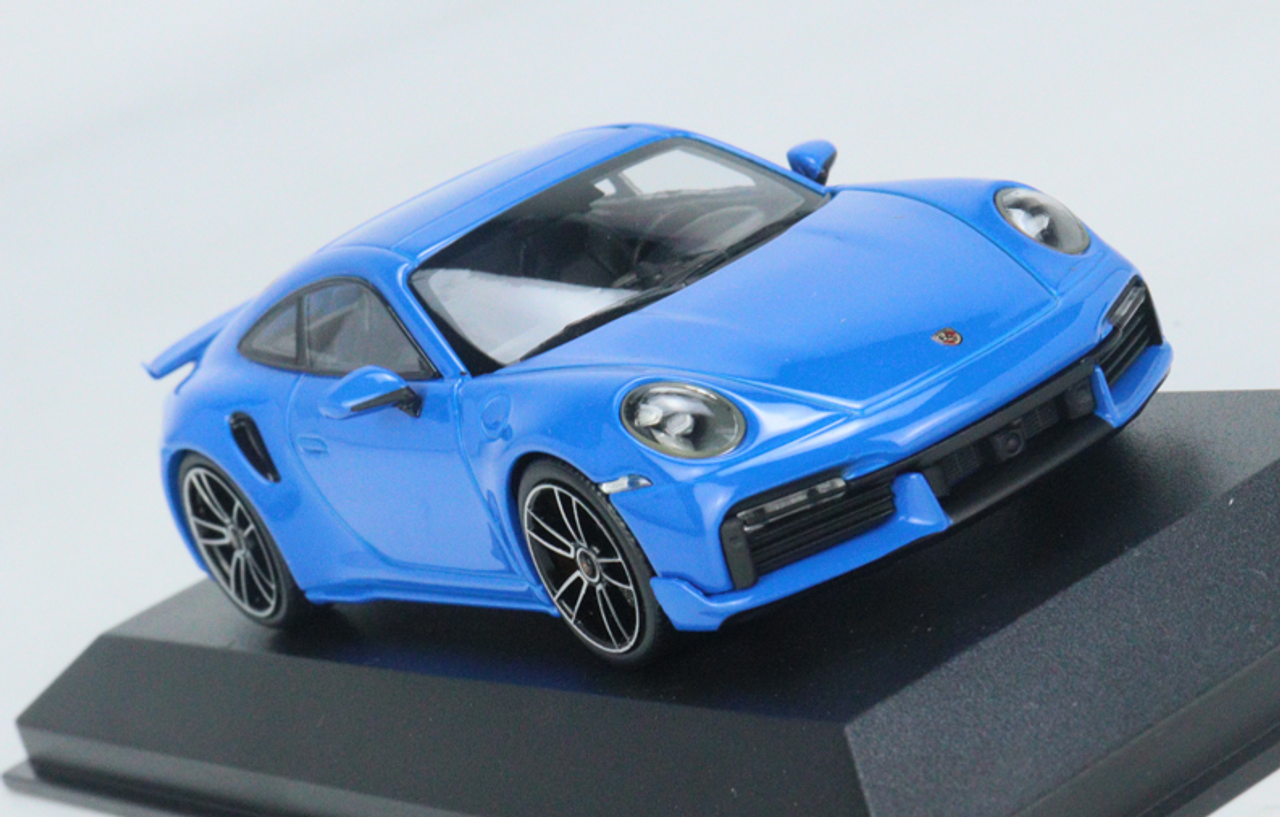 1/43 Minichamps 2021 Porsche 911 992 Turbo S Coupe Sport Design (Blue) Car Model