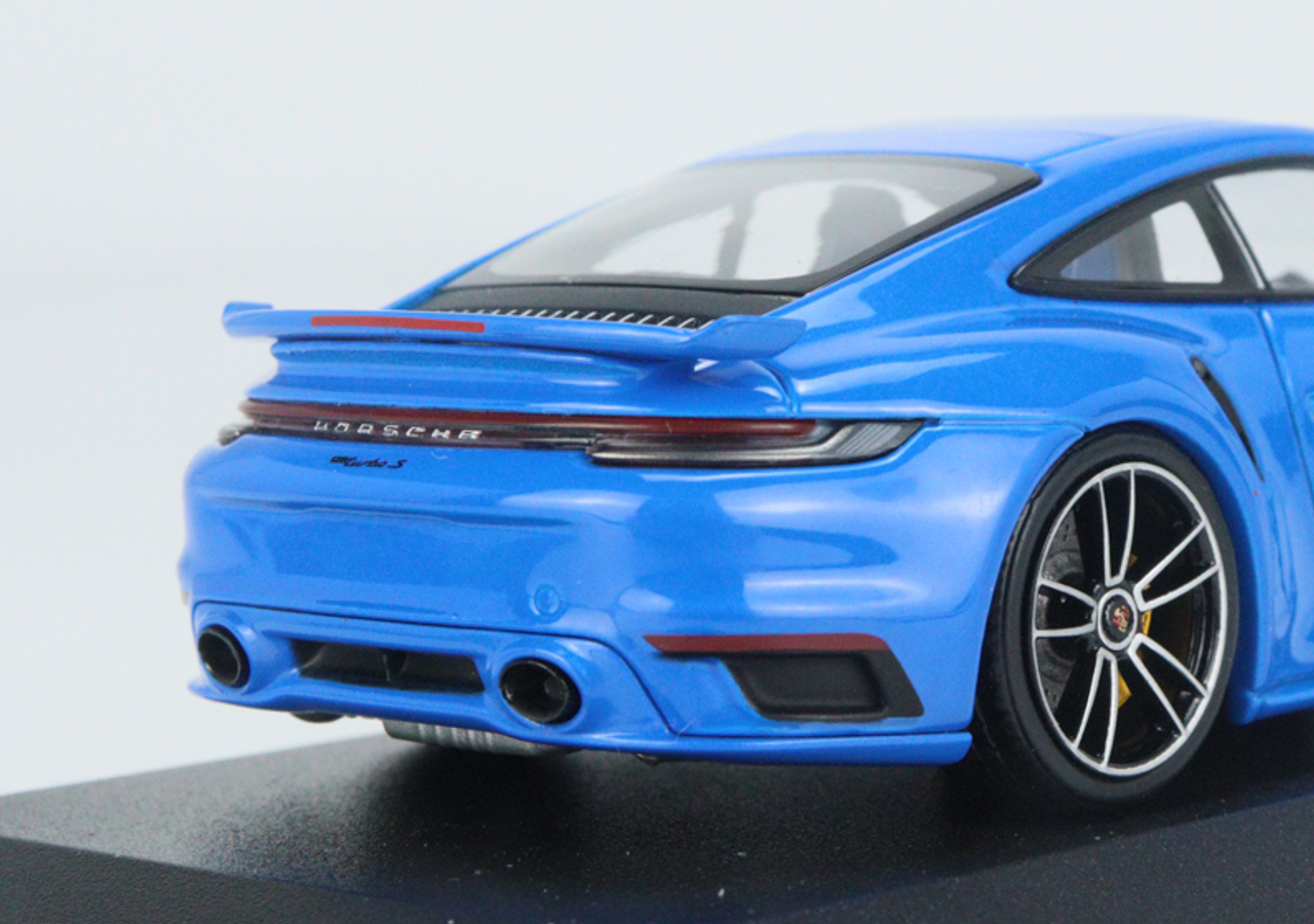 1/43 Minichamps 2021 Porsche 911 992 Turbo S Coupe Sport Design (Blue) Car Model