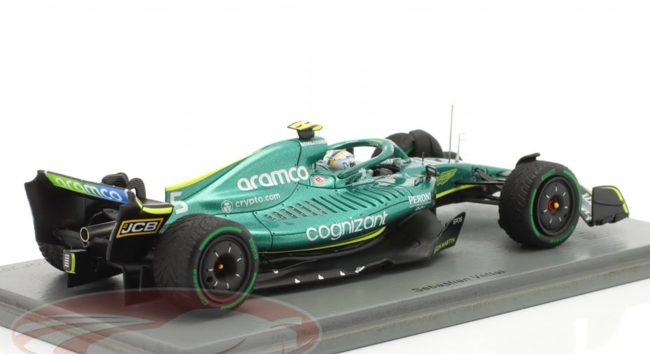 1/43 Spark 2022 Sebastian Vettel Aston Martin AMR22 #5 Emilia-Romagna GP Formula 1 Car Model