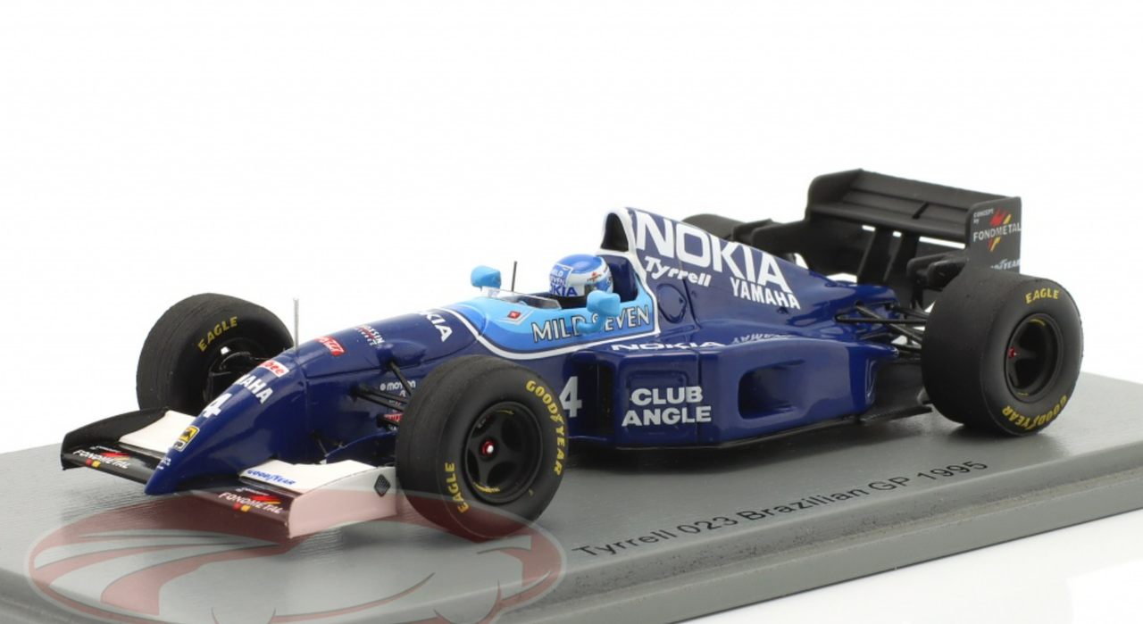 1/43 Spark 1995 Mika Salo Tyrrell 023 #4 Brazilian GP Formula 1 Car Model