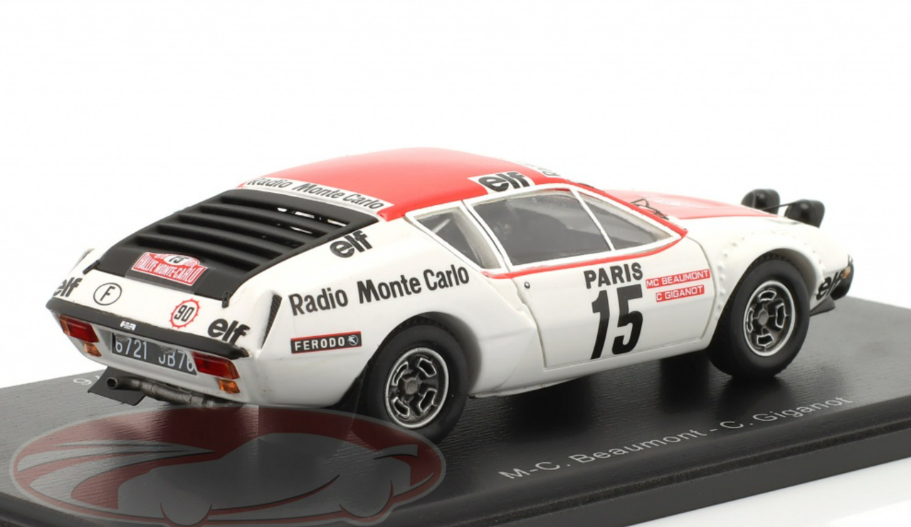 1/43 Spark 1976 Alpine-Renault A310 #15 Rally Monte Carlo Christine Giganot, Marie-Claude Beaumont Car Model