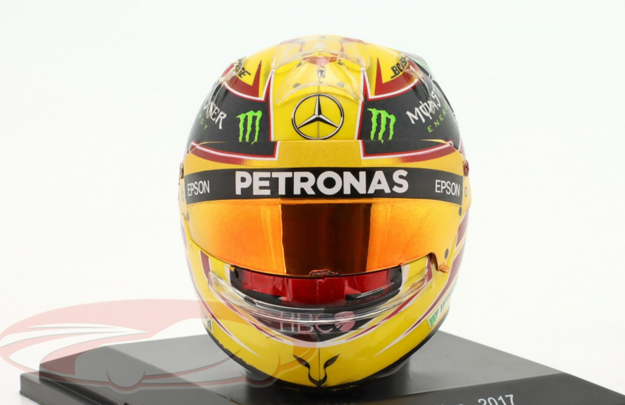 1/5 Spark 2017 Lewis Hamilton #44 Mercedes Petronas Formula 1 World Champion Helmet Model