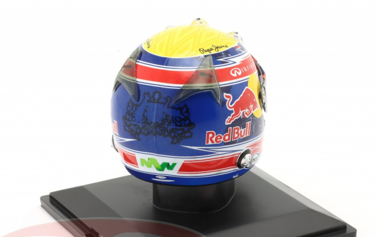 1/5 Spark 2012 Mark Webber #2 Red Bull Formula 1 Helmet Model