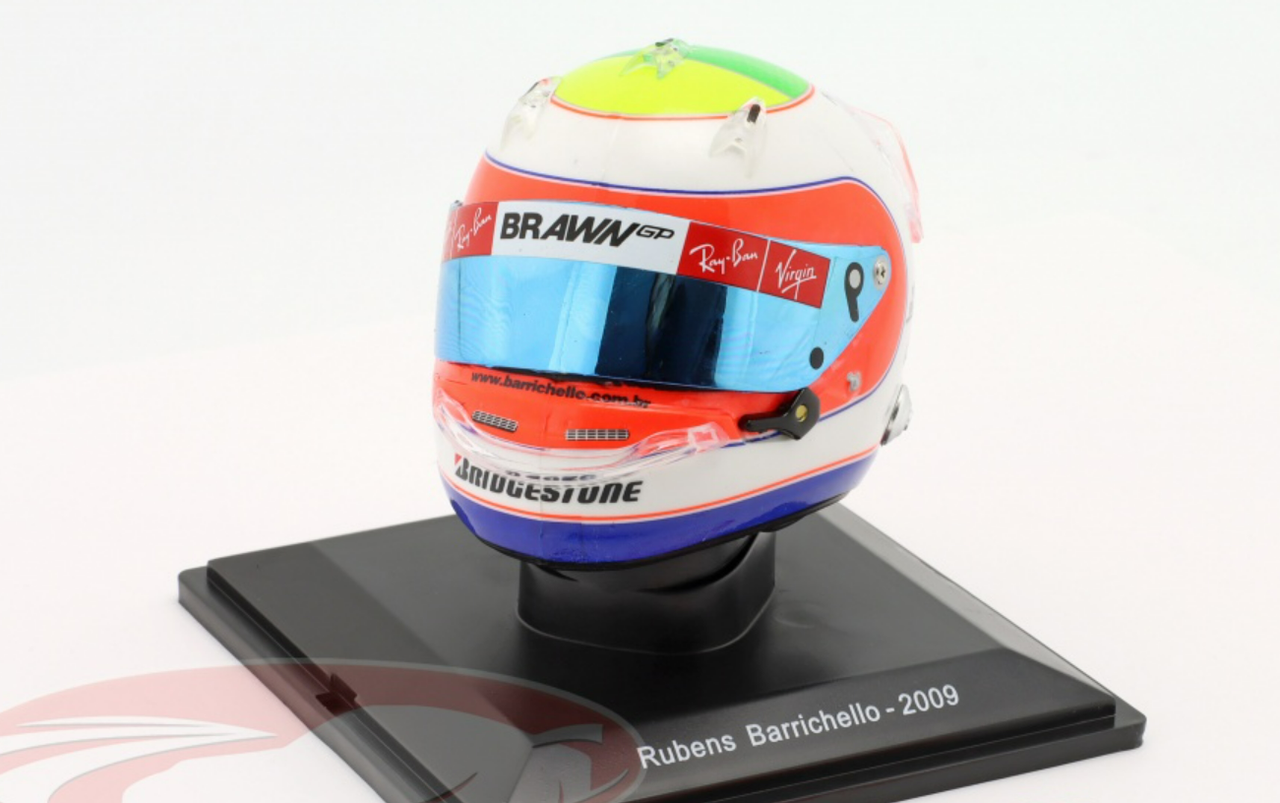 1/5 Spark 2009 Rubens Barichello #23 Brawn GP Formula 1 Helmet Model