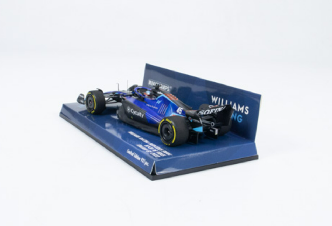  1/43 MINICHAMPS  WILLIAMS RACING FW44 - NYCK DE VRIES - ITALIAN GP 2022 Resin Car Model