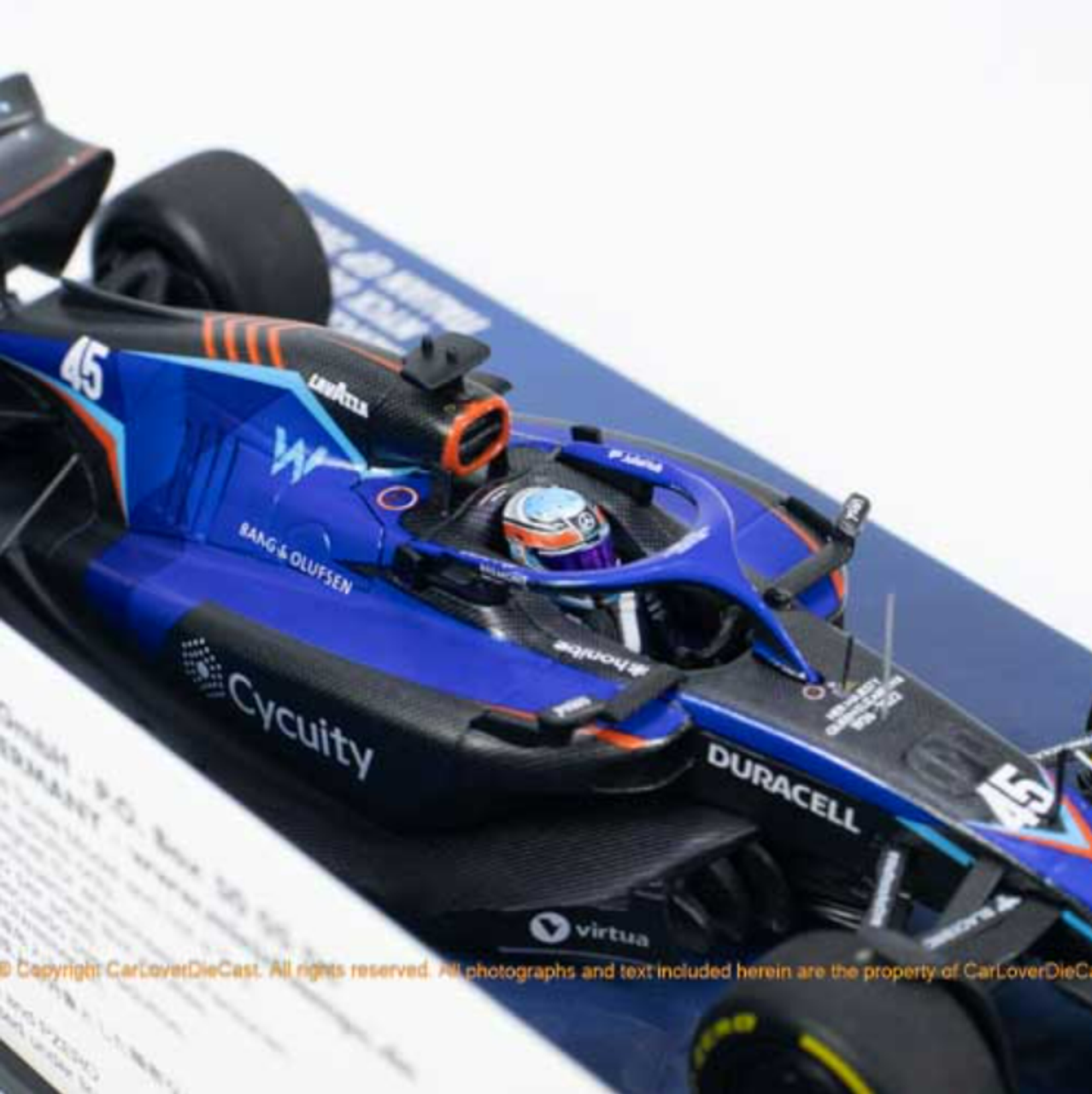  1/43 MINICHAMPS  WILLIAMS RACING FW44 - NYCK DE VRIES - ITALIAN GP 2022 Resin Car Model