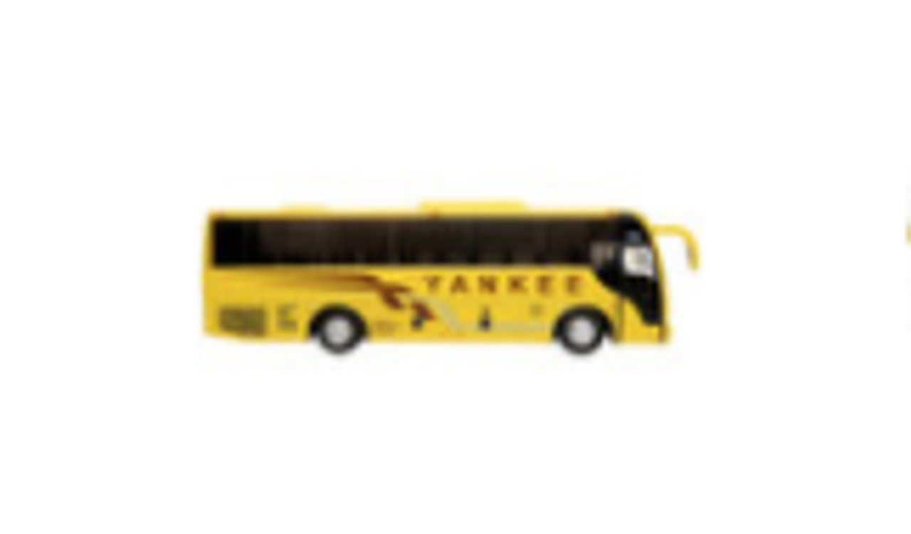 TEMSA TS 35E Coach Bus Yellow Yankee Trails The Bus & Motorcoach  Collection 1/87 Diecast Model by Iconic Replicas 