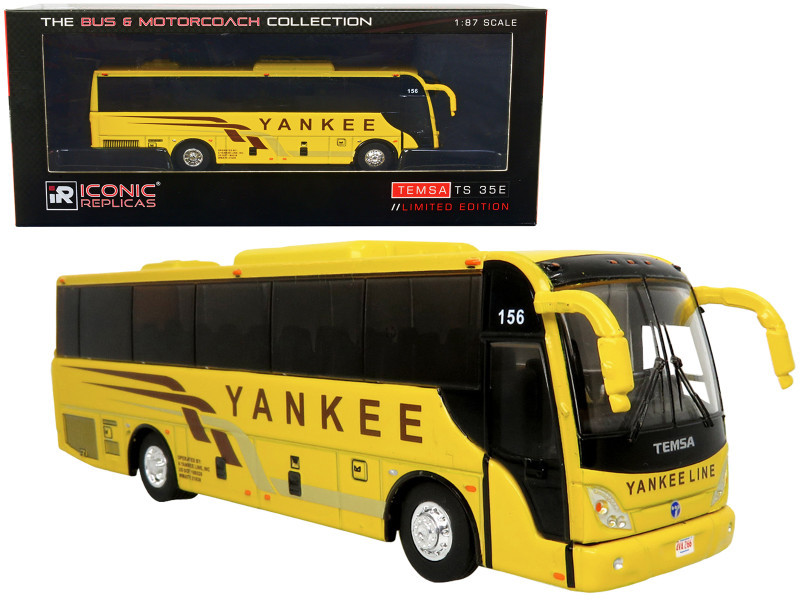 YNKE TEMSA TS 35E Coach Bus Yellow 