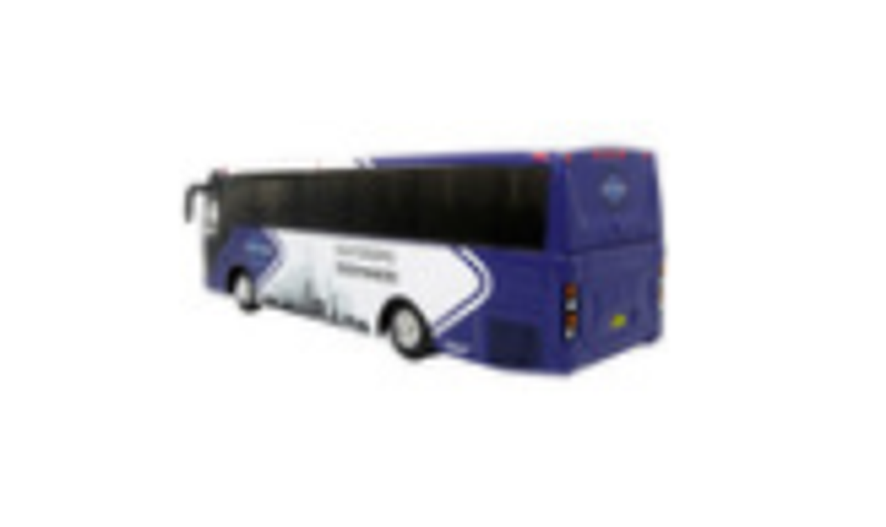 TEMSA TS 35E Coach Bus Yellow Yankee Trails The Bus & Motorcoach  Collection 1/87 Diecast Model by Iconic Replicas 