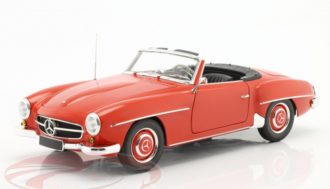 1/18 Minichamps 1955 Mercedes-Benz 190 SL Roadster (W121) (Red) Diecast Car Model