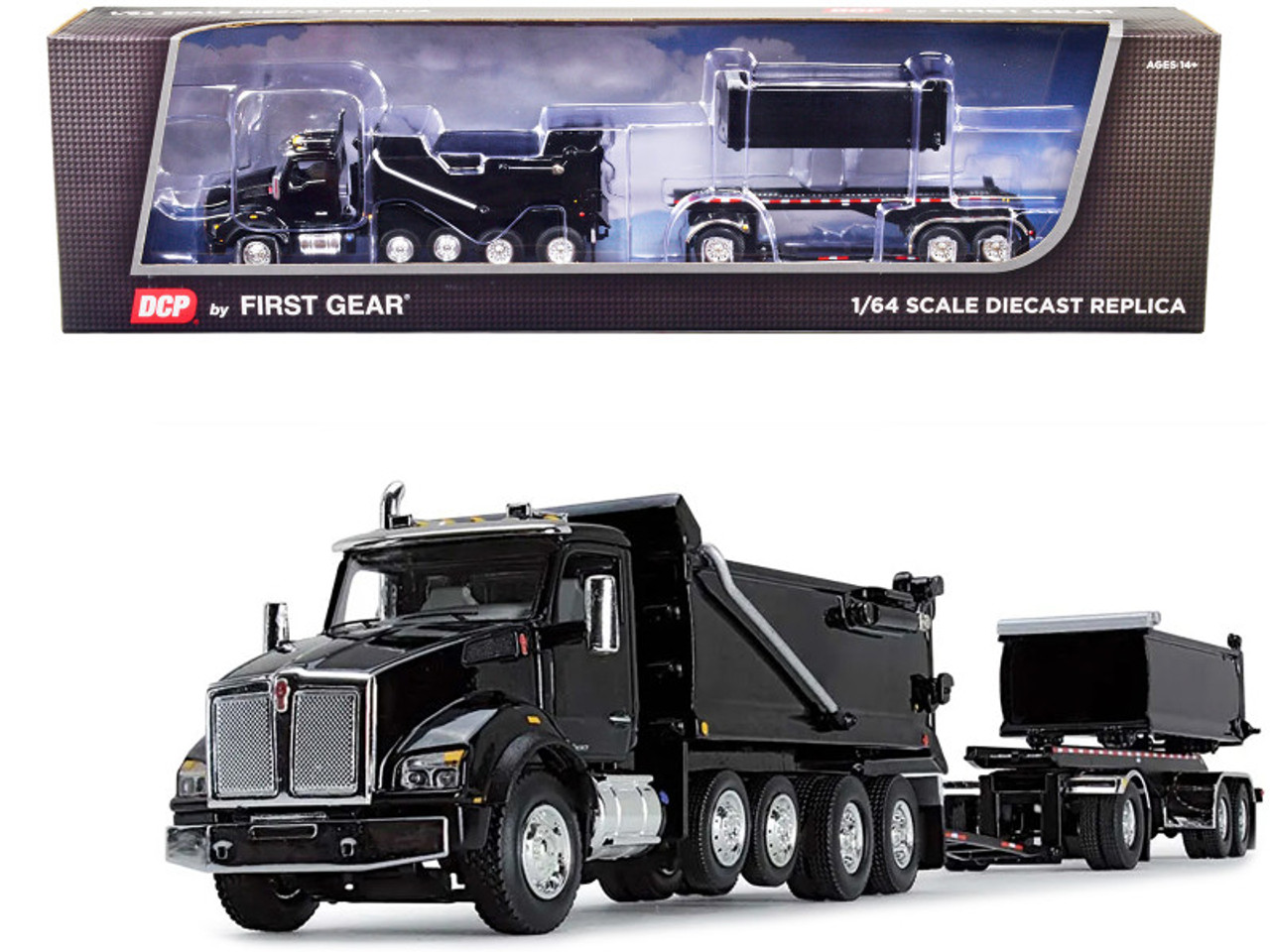 Kenworth T880 Quad-Axle Dump Truck and Rogue Transfer Tandem-Axle