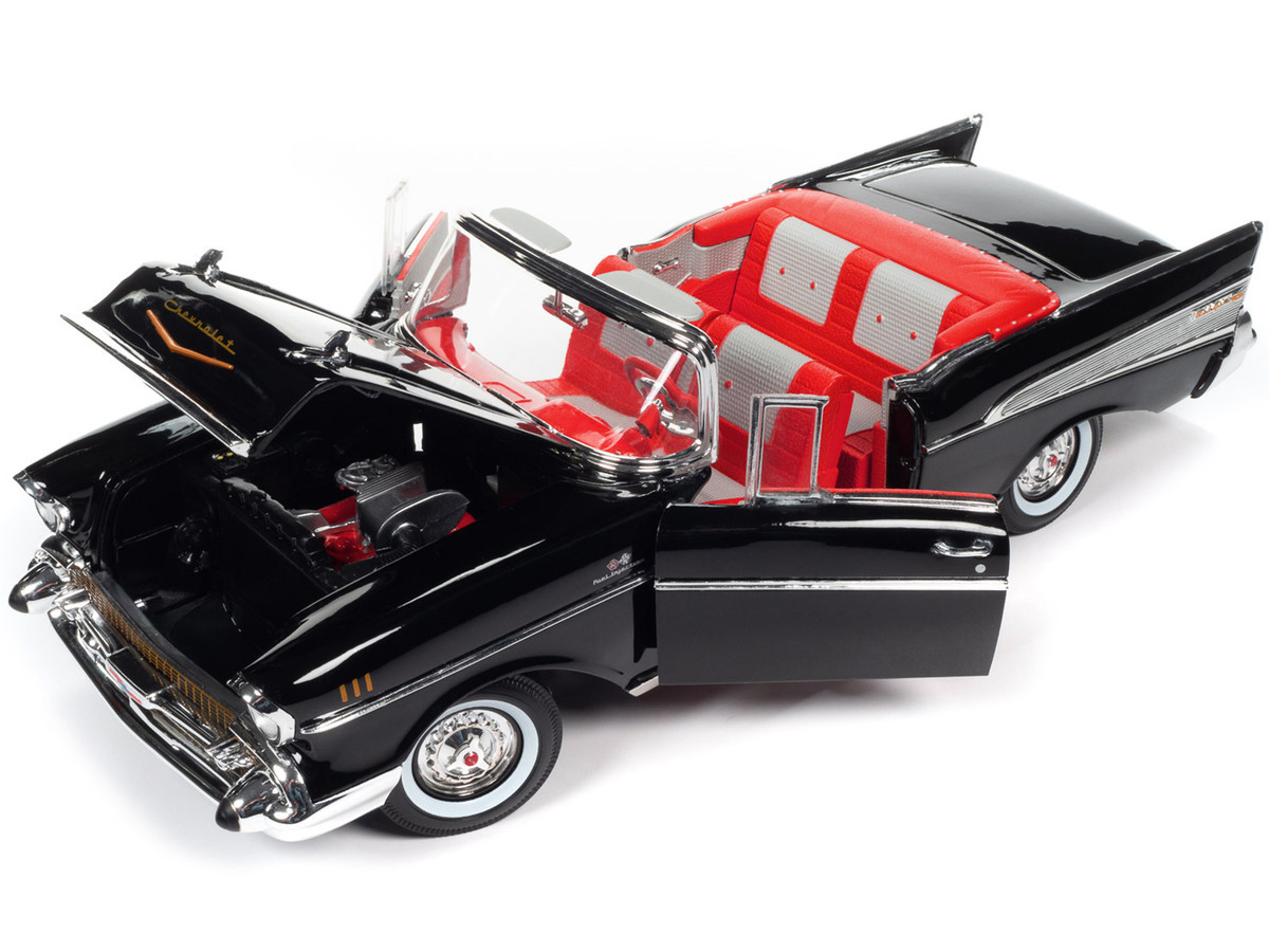 1/18 Auto World 007 Dr.NO シボレー ベルエア 1/18 Auto World 1957 Chevrolet Bel Air Convertible Onyx Black