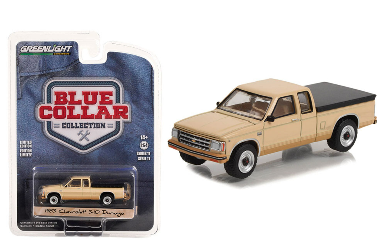 1/64 Greenlight 1983 Chevrolet S-10 Durango with Bed Cover Diecast Car Model