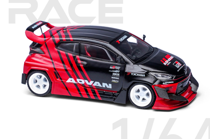 Jual Poprace 1/64 GR Yaris Pandem Red Diecast di Seller Vovo Toys