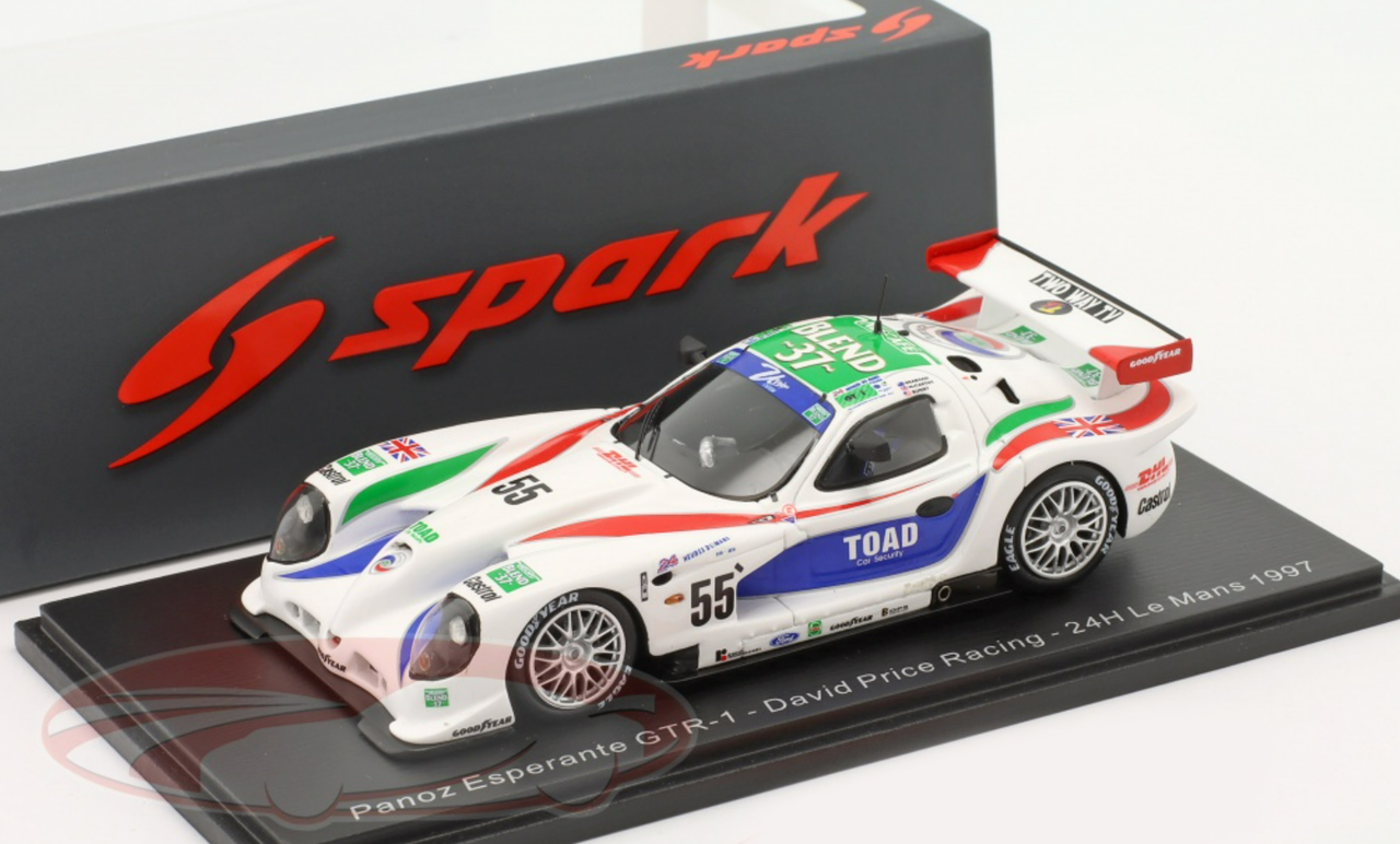 1/43 Spark 1997 Panoz GTR-1 #55 24h LeMans David Price Racing Perry McCarthy, David Brabham, Doc Bundy Car Model