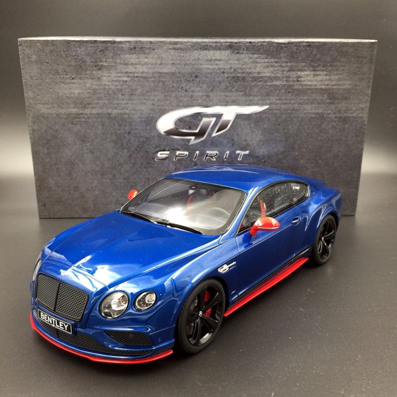 1/18 GT Spirit GTSpirit Bentley Continental GT Speed Black Edition (Blue)  Resin Car Model