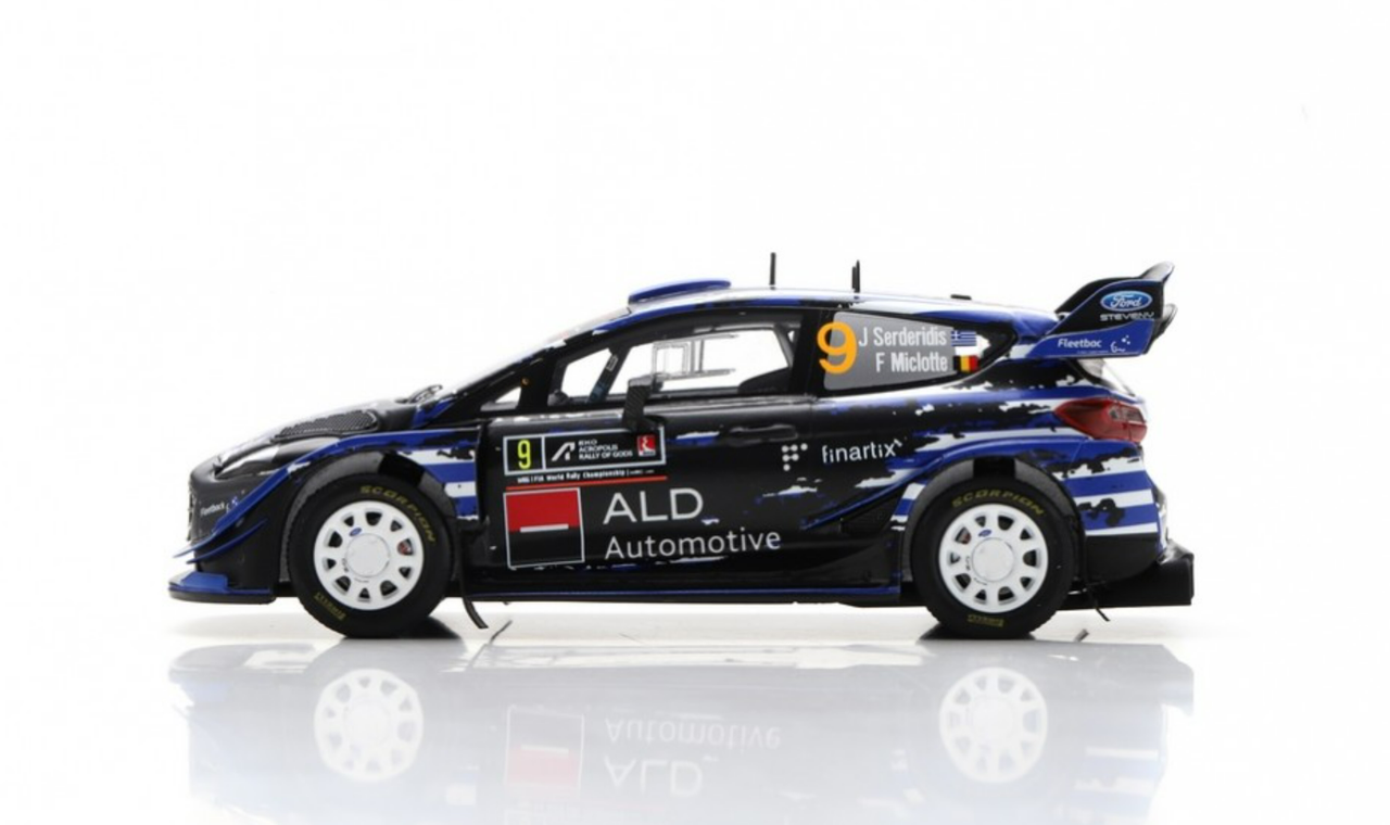 1/43 Spark 2021 Ford Fiesta WRC #9 Rallye Akropolis M-Sport Ford WRT Jourdan Serderidis, Frederic Miclotte Car Model