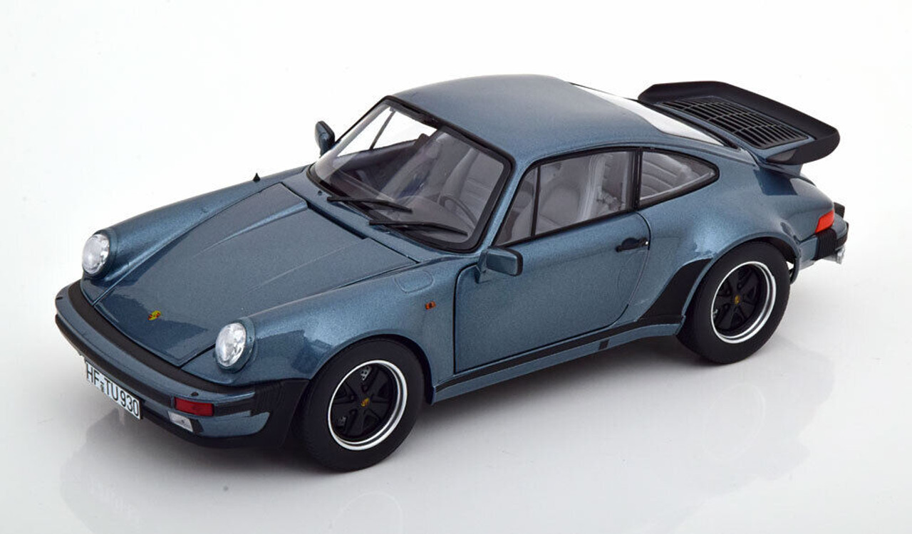 1/18 Norev 1988 Porsche 911 930 Turbo 3.3 (Blue Grey Metallic