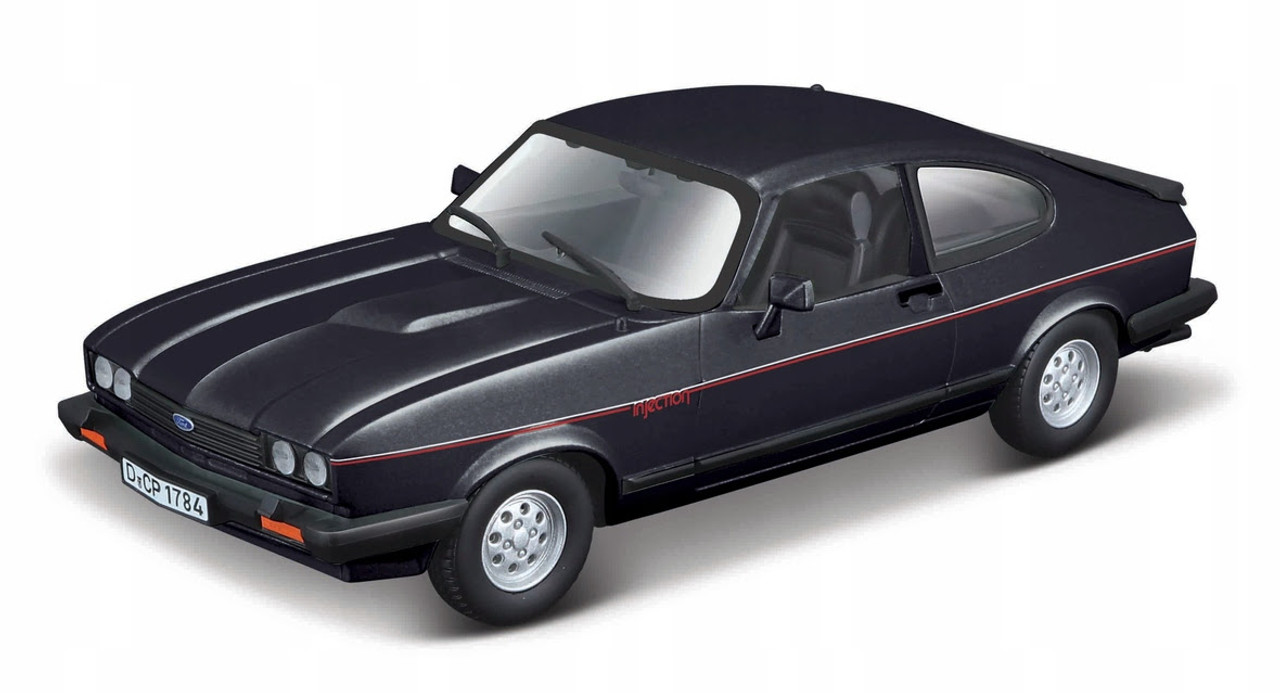 1/24 BBurago 1982 Ford Capri (Black) Diecast Car Model