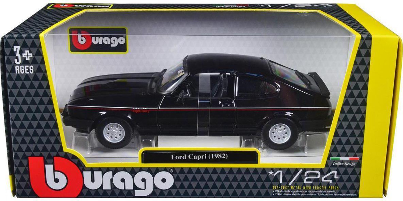 1/24 BBurago 1982 Ford Capri (Black) Diecast Car Model