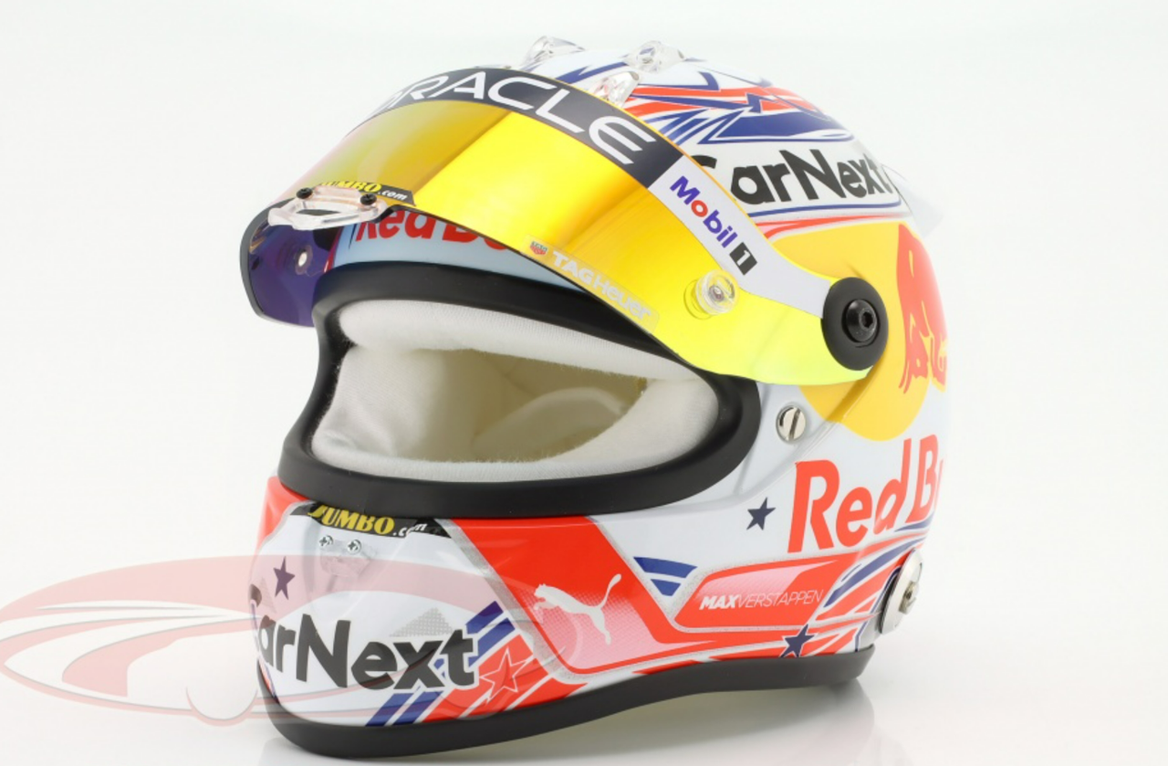 1/2 Schuberth 2022 Formula 1 Max Verstappen Red Bull #1 United States GP World Champion Helmet Model