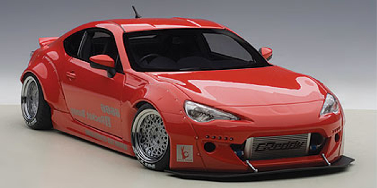 1/18 AUTOart ROCKET BUNNY TOYOTA 86 (RED/SILVER WHEELS) Car Model