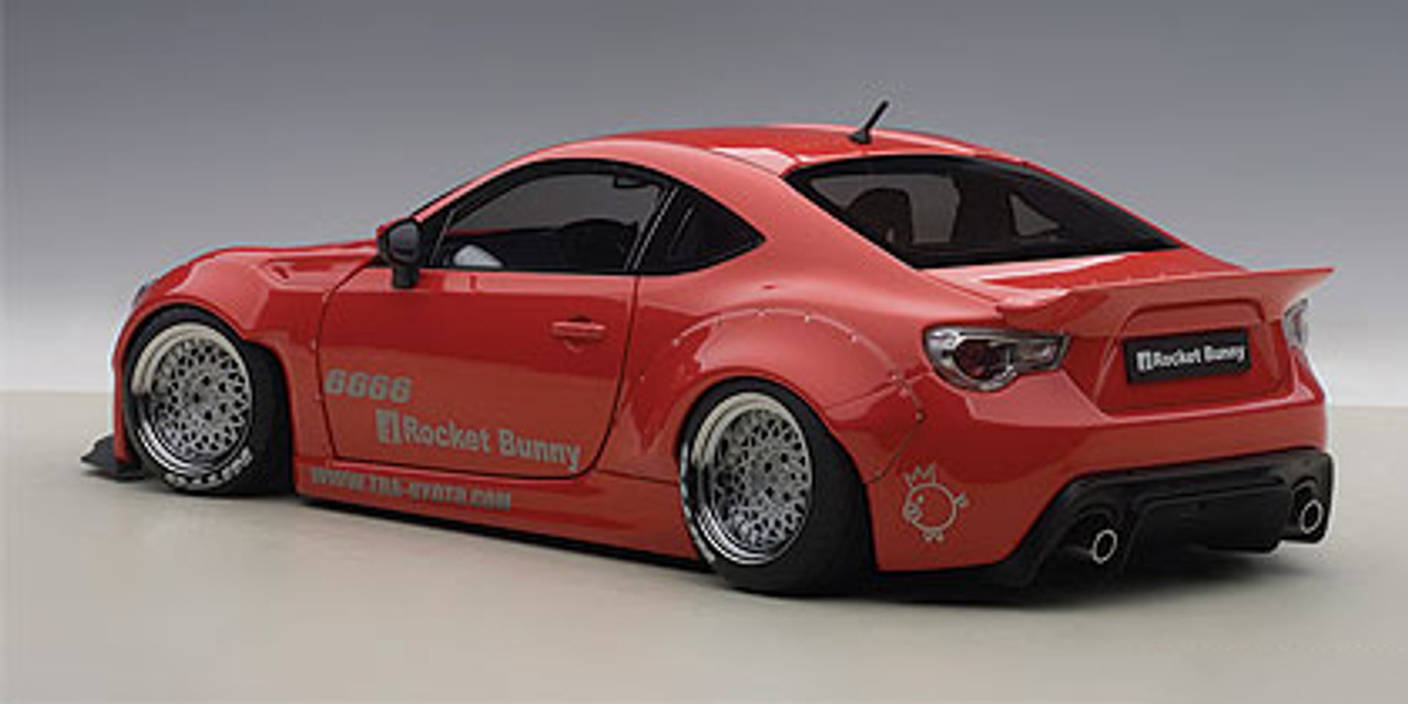 1/18 AUTOart ROCKET BUNNY TOYOTA 86 (RED/SILVER WHEELS) Car Model