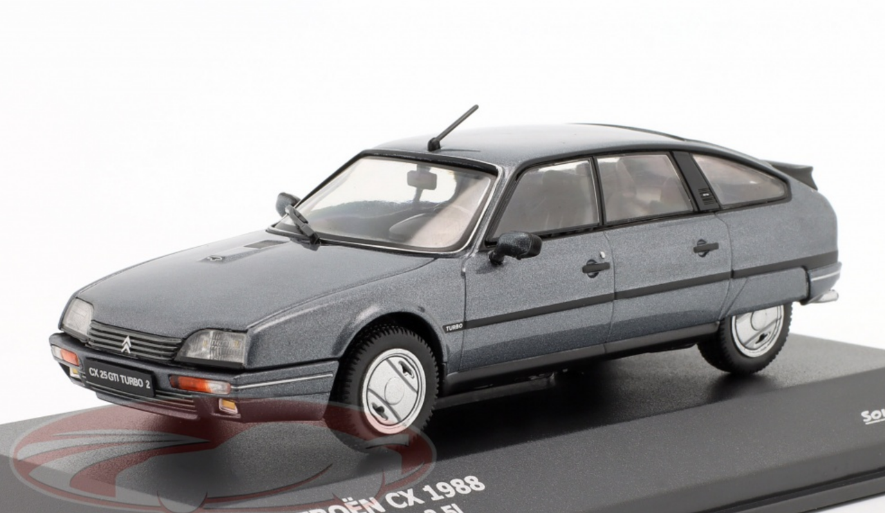 1/43 Solido 1988 Citroen CX GTi Turbo II 2.5 (Grey Metallic) Car Model