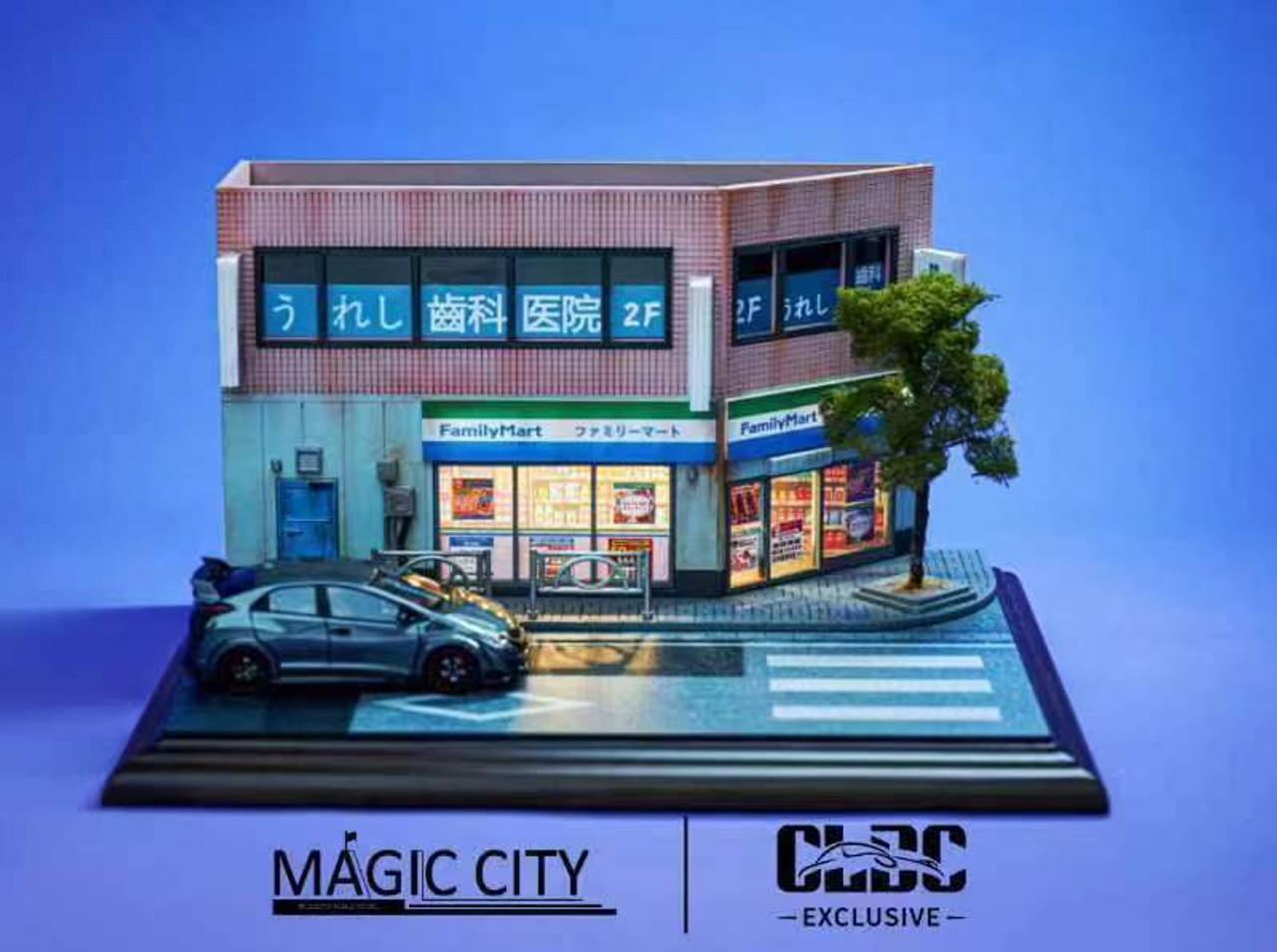 1/64 Magic City Japan Street Family Mart Diorama (cars