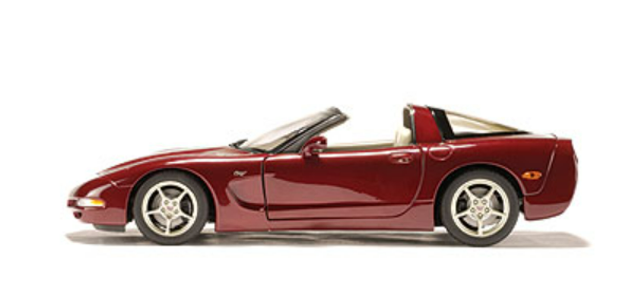 1/18 AUTOart 2003 Chevrolet Corvette C5 Coupe (50th Anniversary) Red Diecast Car Model