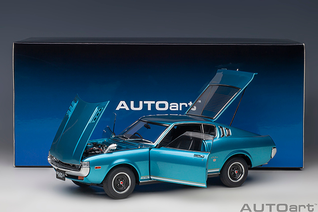 1/18 AUTOart 1973 Toyota Celica Liftback 2000GT (RA25) (Turquoise Blue Metallic) Car Model