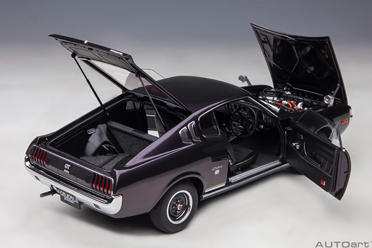 1/18 AUTOart 1973 Toyota Celica Liftback 2000GT (RA25) (Dark Purple Metallic) Car Model