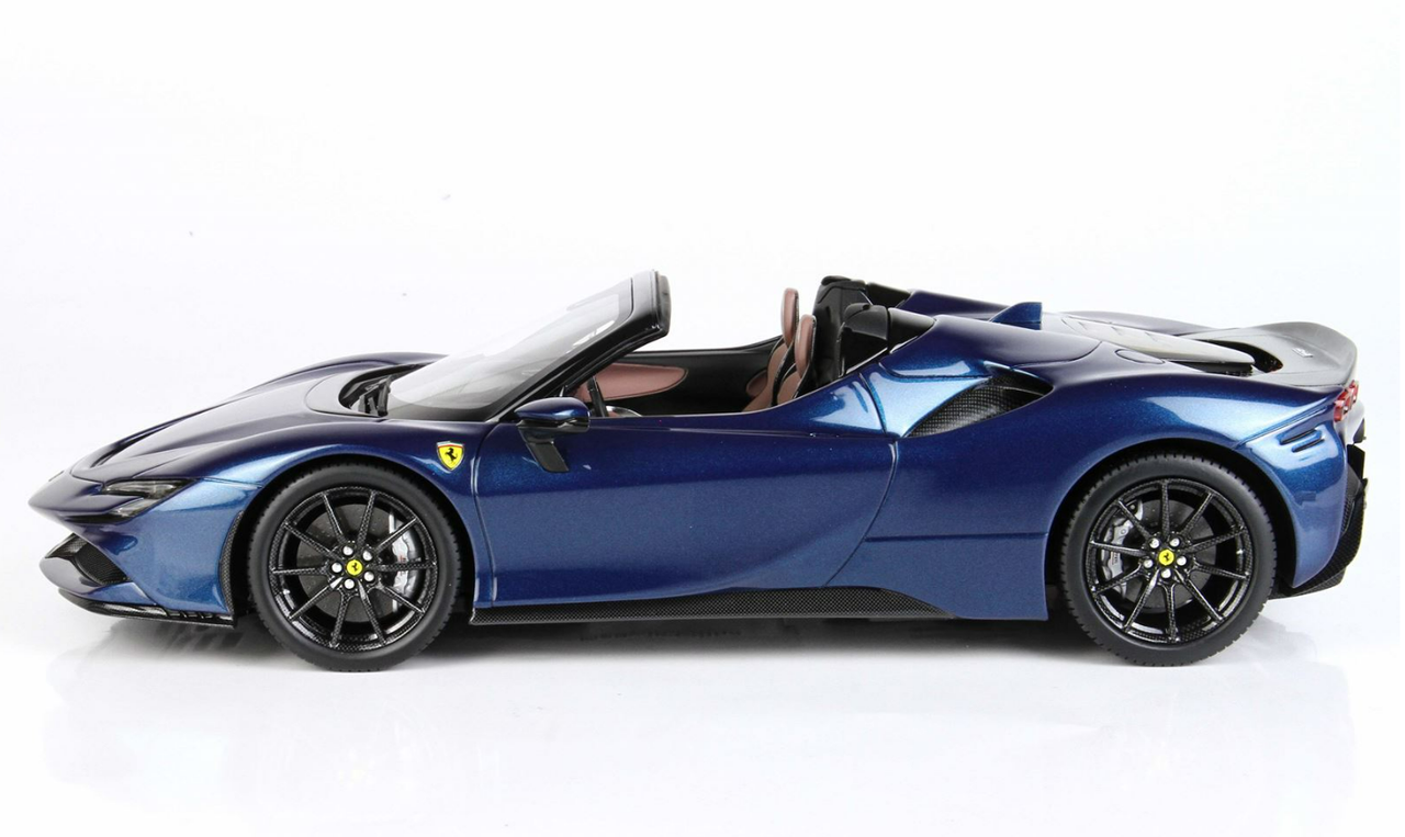1/18 BBR Ferrari SF90 Spider Pack Fiorano (Abu Dhabi Blue) Resin Car Model Limited 32 Pieces