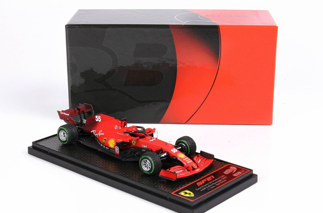 1/43 BBR 2021 Formula 1 Carlos Sainz Jr. Ferrari SF21 #55 Emilia ...