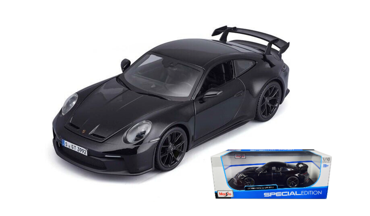 マイスト Maisto Porsche 911 GT3 ブラック 1/18 1/18 Maisto 2022 Porsche 911 GT3 (Black Metallic)