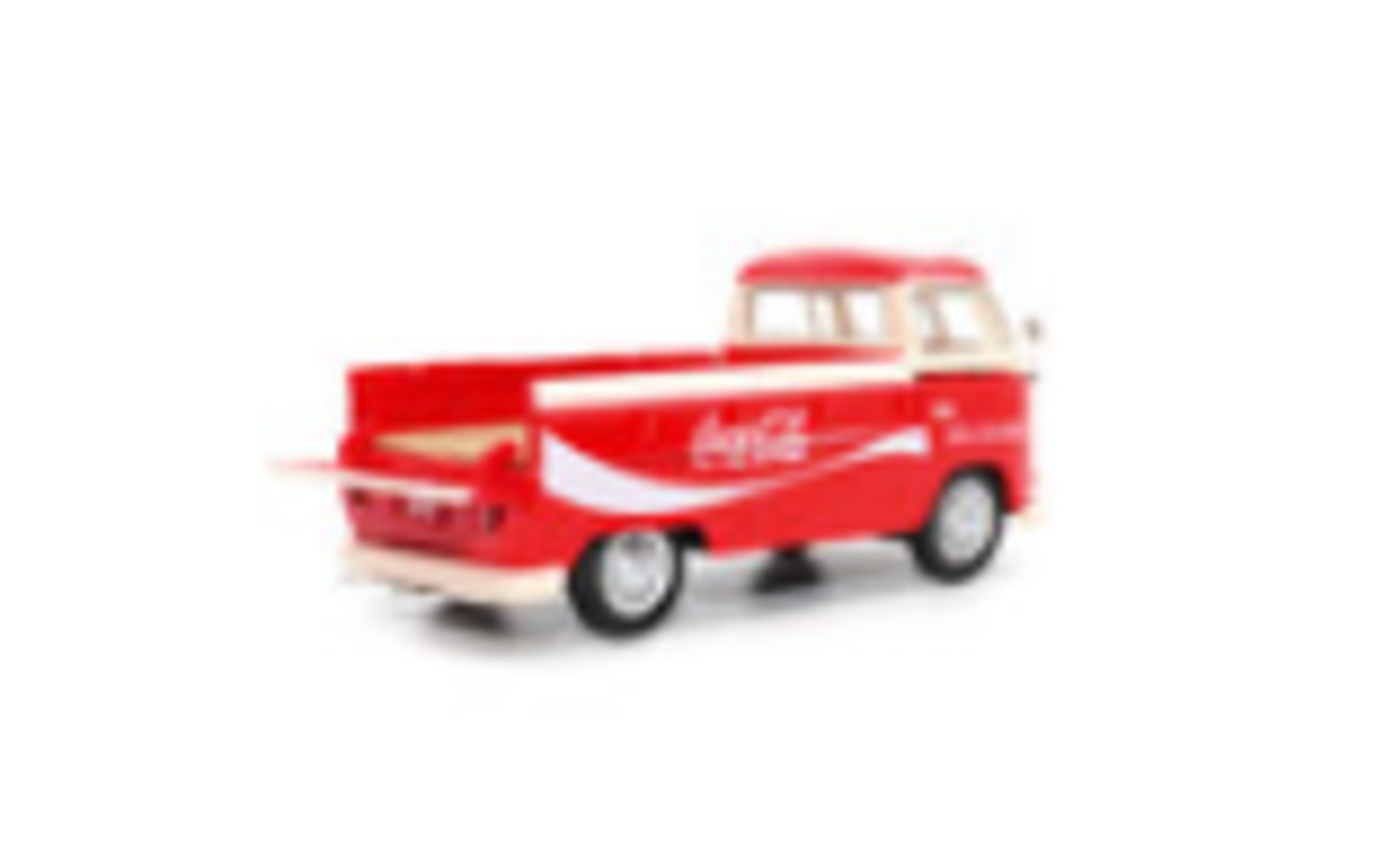 1962 Volkswagen T1 Pickup Truck Red and White "Refreshing Coca-Cola" 1/43 Diecast Model Car by Motor City Classics