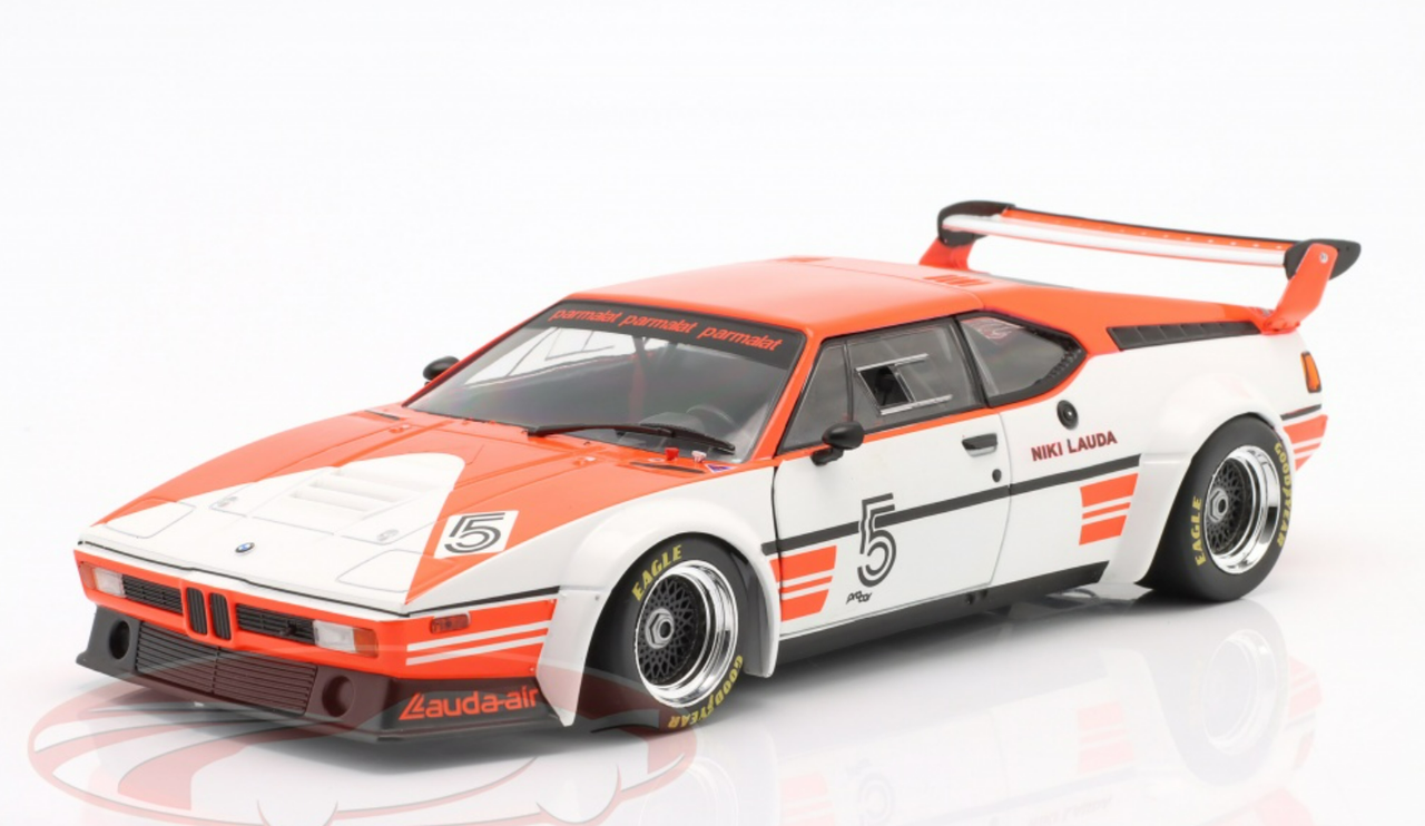 1/18 Werk83 1979 BMW M1 Procar #5 M1 ProCar Series Champion Project Four Racing Niki Lauda Car Model