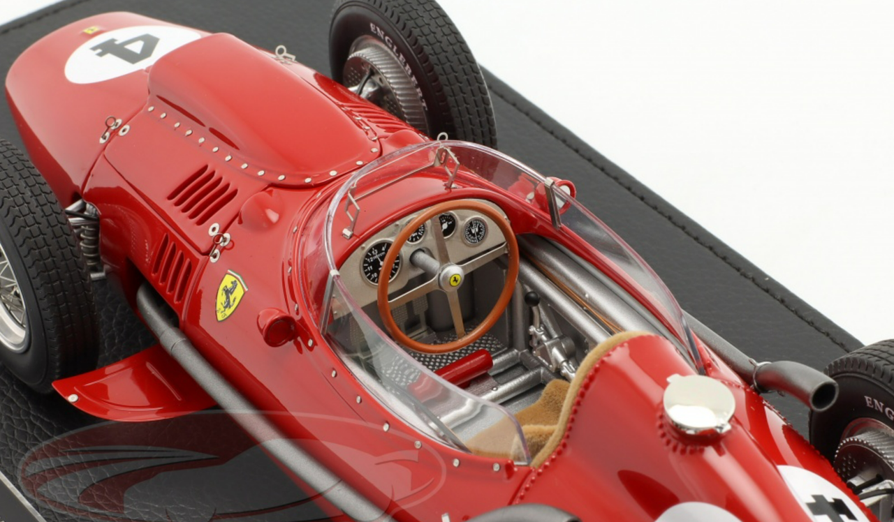 1/18 GP Replicas 1958 Formula 1 Scuderia Ferrari Mike Hawthorn Ferrari 246 #4 Winner France GP World Champion Car Model