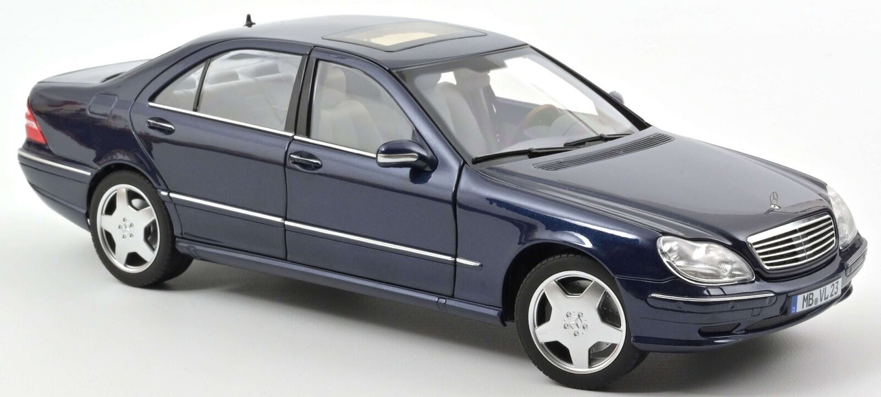 1/18 Norev 2000 Mercedes-Benz S55 W220 AMG (Blue Metallic) Diecast Car Model