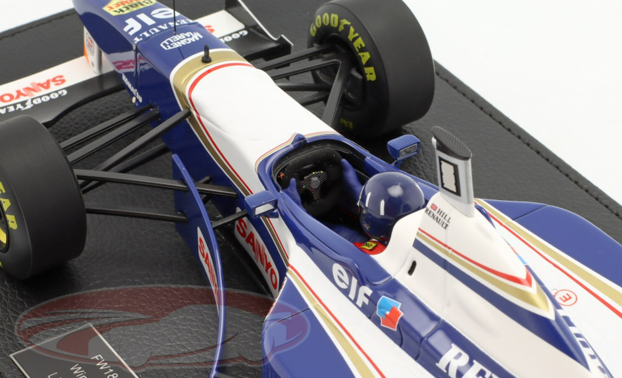 1/18 GP Replicas 1996 Formula 1 Damon Hill Williams FW18 #5 Winner