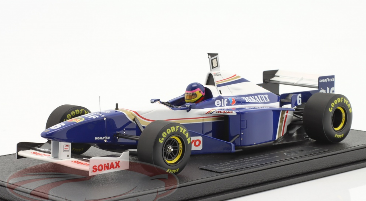 1/18 GP Replicas 1996 Formula 1 Jacques Villeneuve Williams FW18 #6 Winner  Hungary GP Car Model
