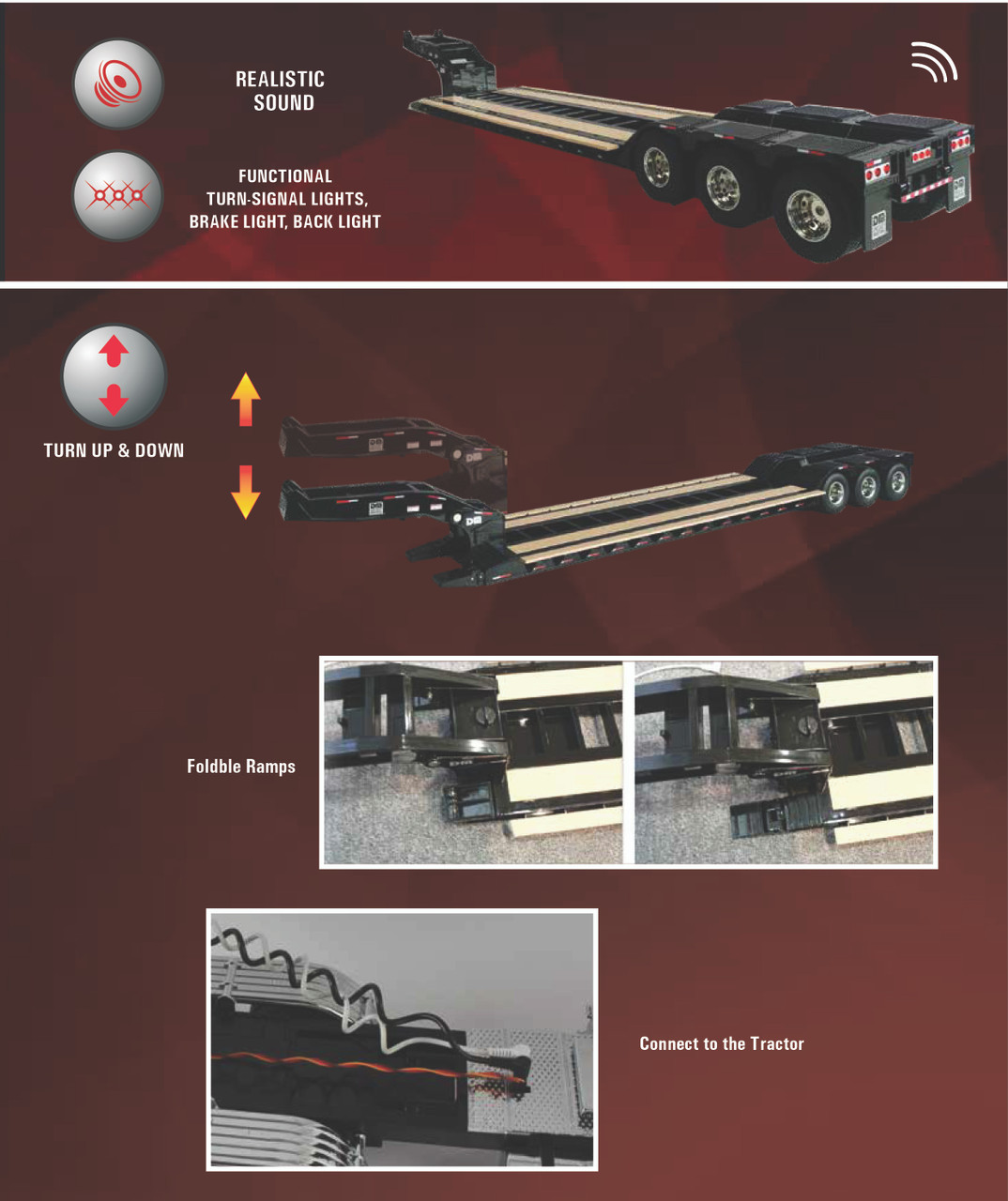 カンペール 1/16 Radio Control Western-Star 49X SFFA Tridem Tractor with XL