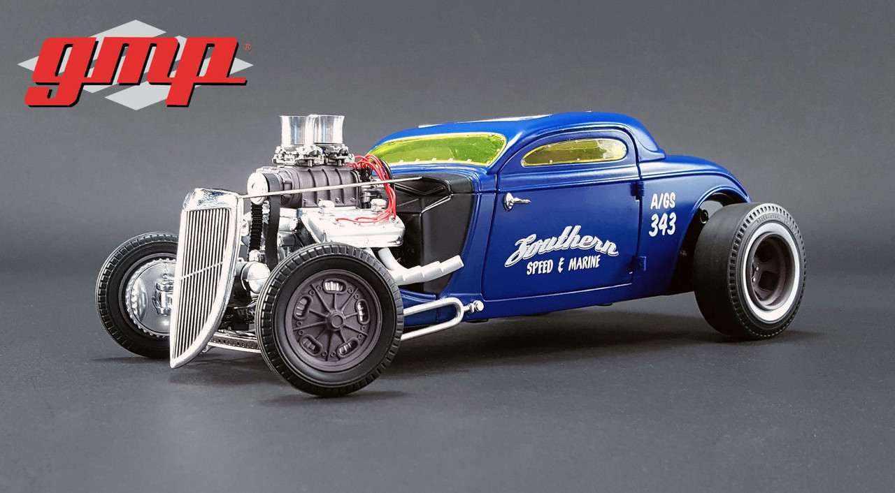 1/18 GMP 1934 Blown Altered Coupe Southern Speed Marine (Blue