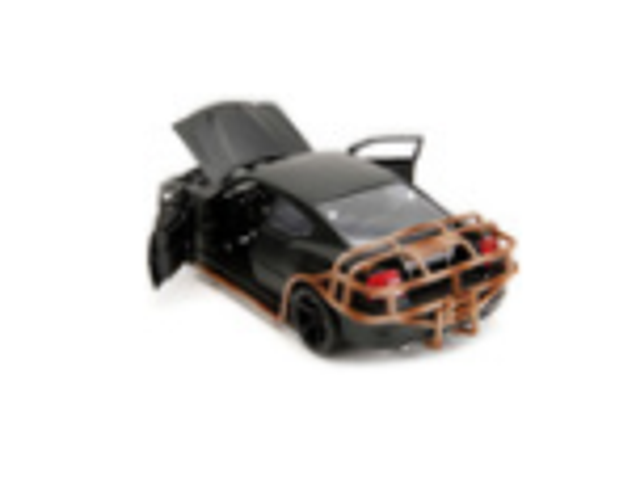 2006 Dodge Charger Matt Black with Outer Cage "Fast & Furious" Movie 1/24 Diecast Model Car by Jada