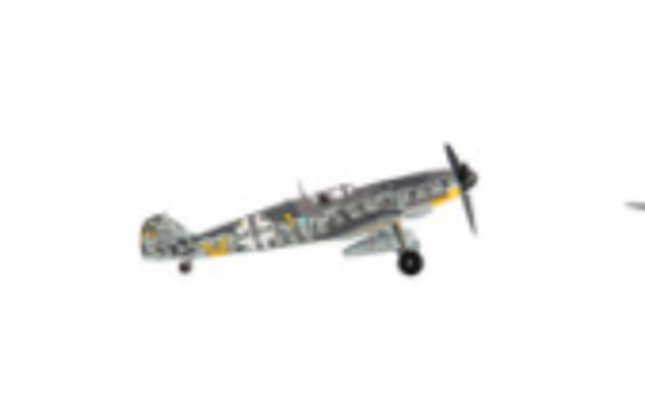 Messerschmitt Luftwaffe BF 109G-6 Fighter Plane "Jagdgeschwader 52 Eastern Front 1943 Erich Hartmann" with Display Stand Limited Edition to 600 pieces Worldwide 1/72 Diecast Model by JC Wings