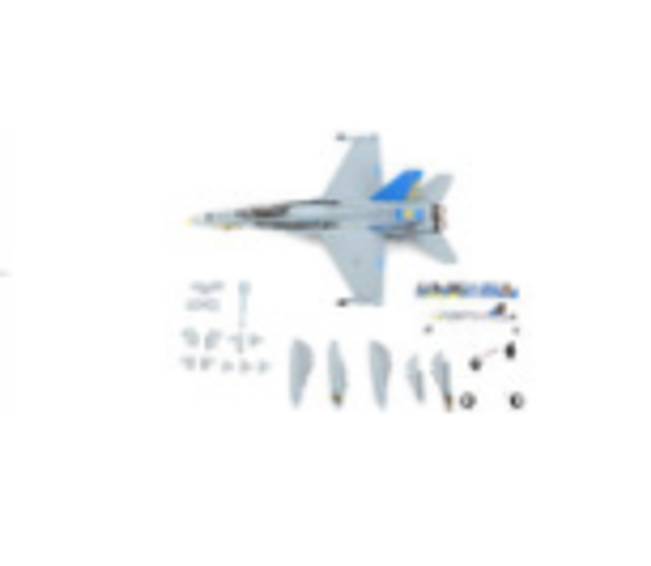 F/A-18C U.S. Navy Hornet Fighter Aircraft "VFA-82 Marauders" with Display Stand Limited Edition to 600 pieces Worldwide 1/72 Diecast Model by JC Wings