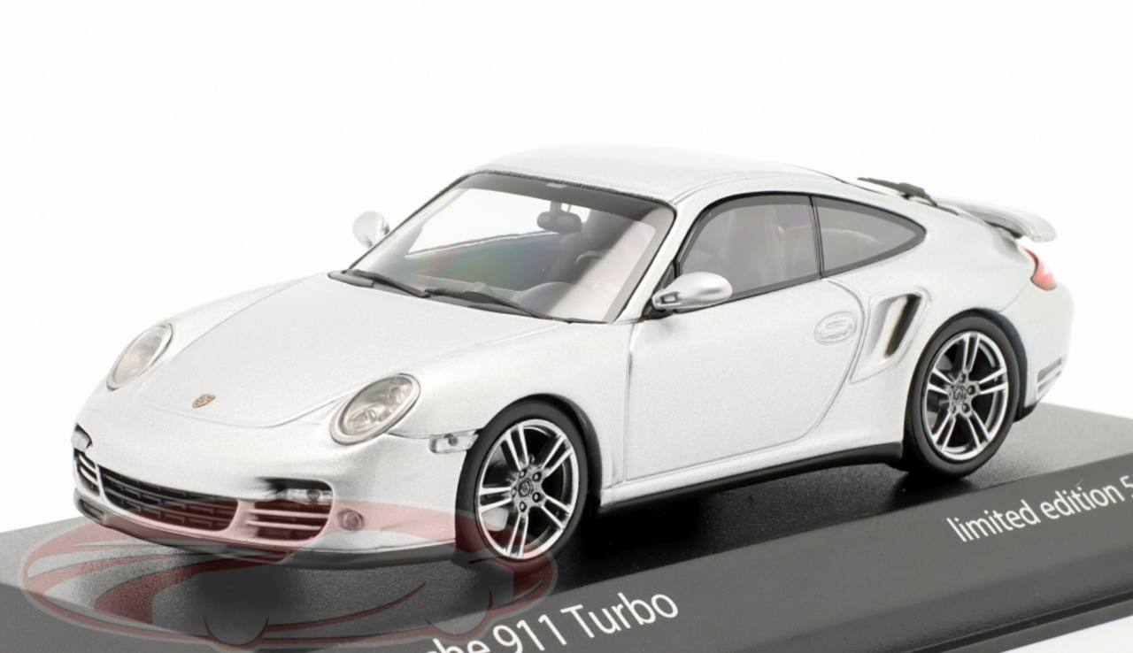1/43 Minichamps 2009 Porsche 911 (997.2) Turbo (Silver) Car Model