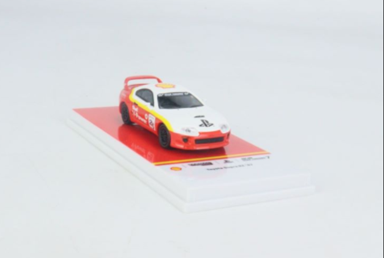 Diecast 1997 Toyota Supra RZ RHD (Right Hand Drive) Red and White with  Yellow Stripes Shell x Gran Turismo 7 Special Edition 1/64 Diecast Model  Car by Tarmac Works 