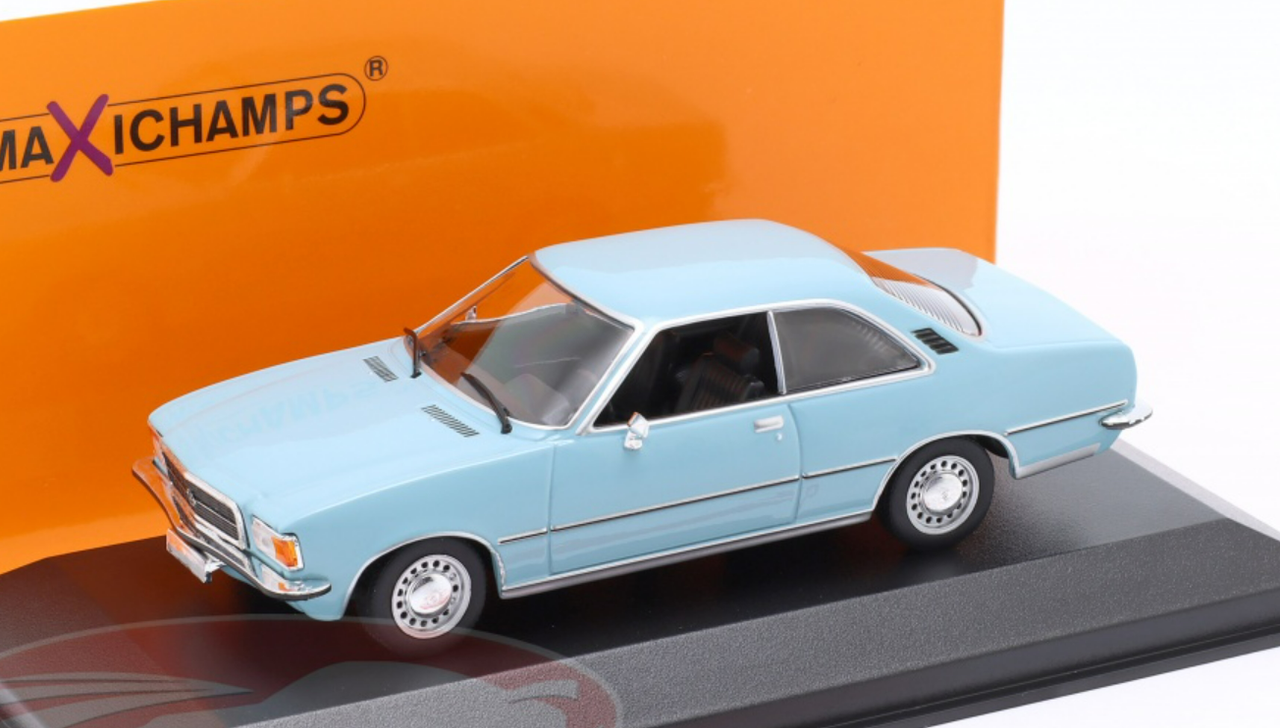 1/43 Minichamps 1975 Opel Rekord D Coupe (Light Blue) Car Model